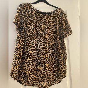 Cheetah Print Blouse